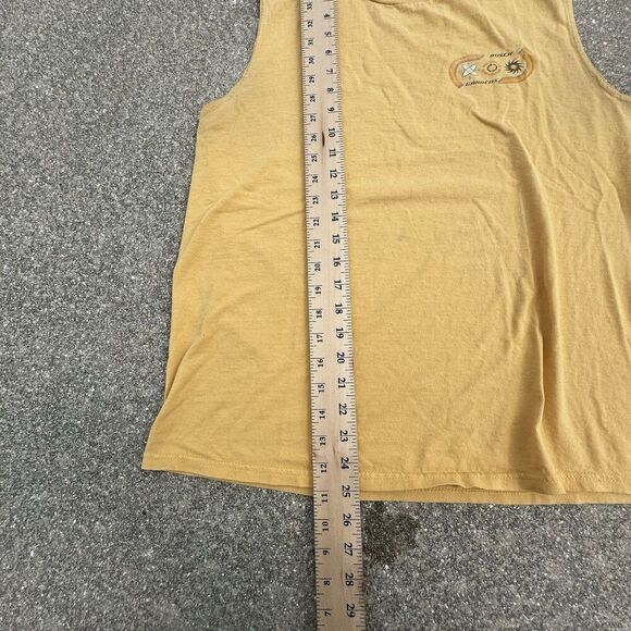Vintage Delta Pro Weight Busch Gardens Sleeveless Shirt Mens Medium Yellow USA - Picture 3 of 5